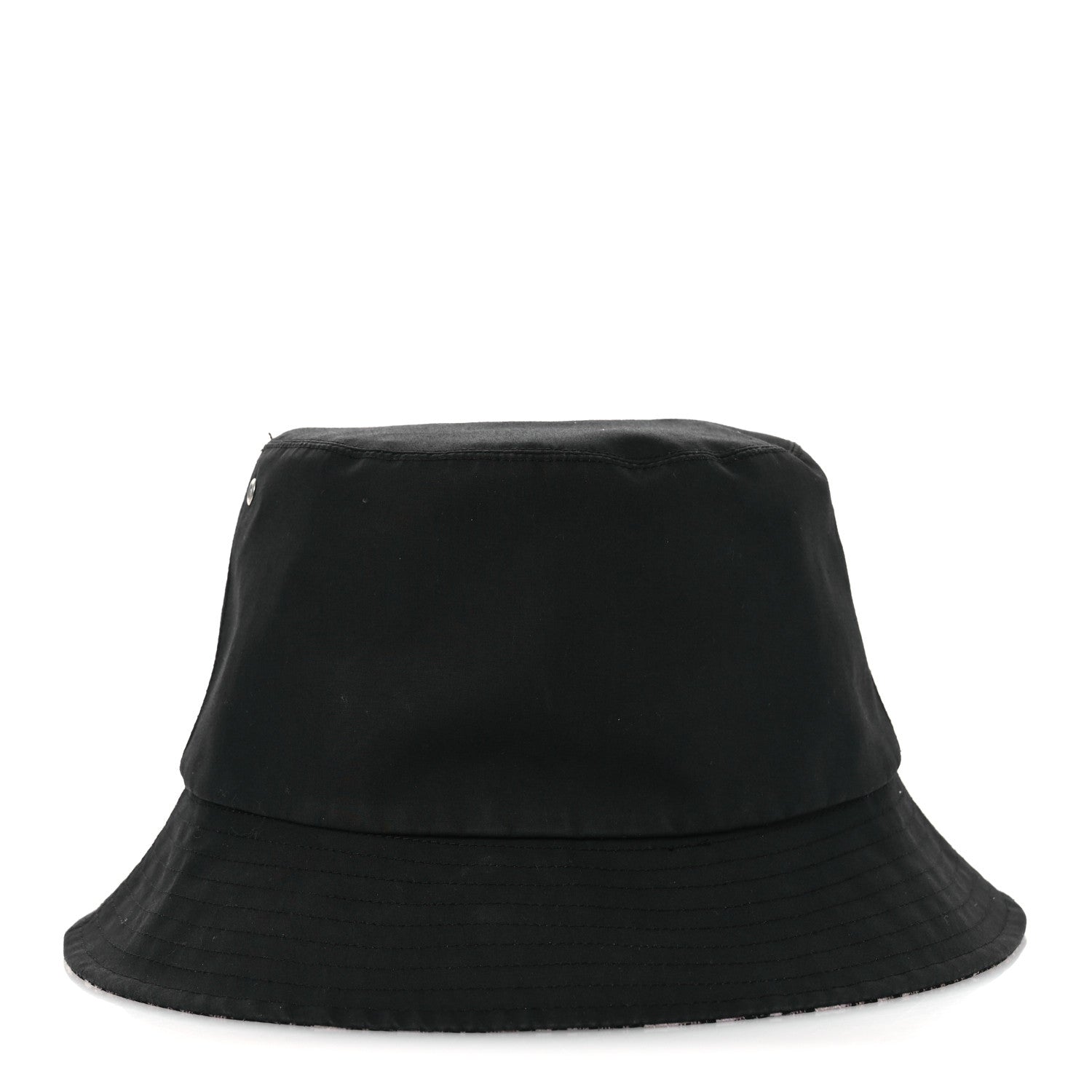 Christian Dior Polyester Cotton Oblique Teddy-D Brim Bucket Hat 58 Black 1 of 9