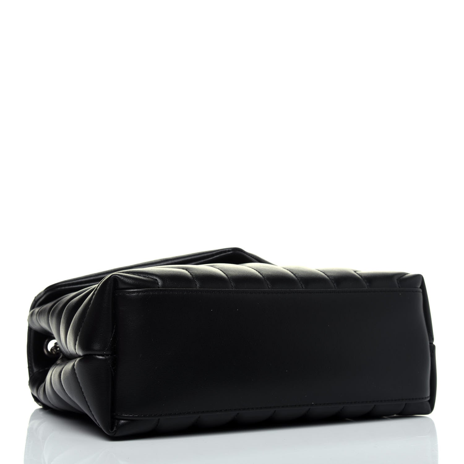 Saint Laurent Calfskin Y Quilted Monogram Small Loulou Chain Satchel Black 5 of 15