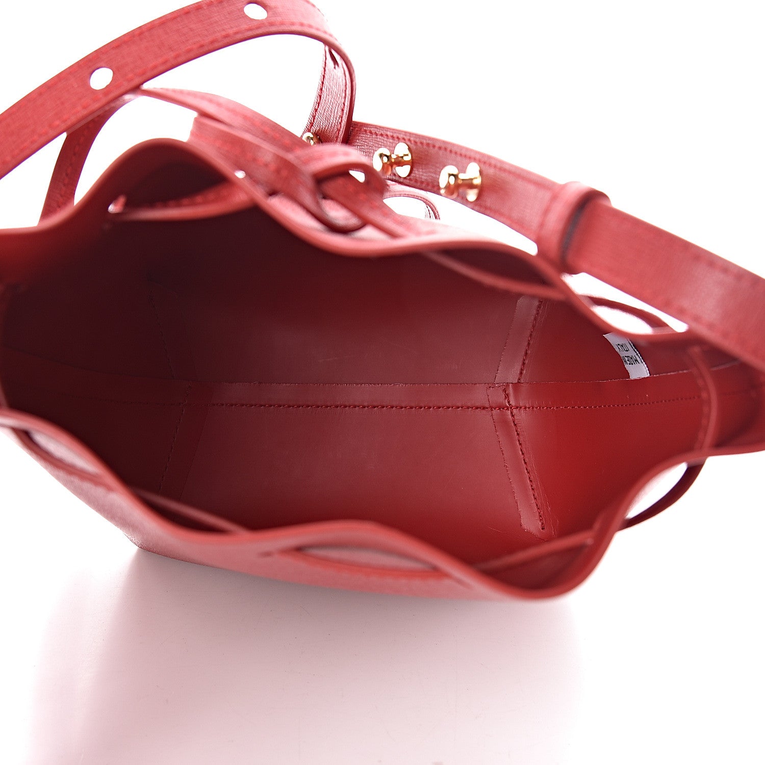 Mansur Gavriel Saffiano Mini Mini Bucket Bag Flamma Flamma 5 of 10