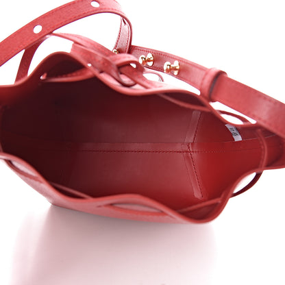 Mansur Gavriel Saffiano Mini Mini Bucket Bag Flamma Flamma 5 of 10