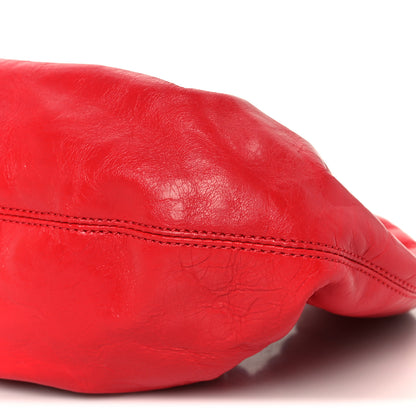 Alexander Wang Crackle Patent Calfskin Small Handle Crescent Bag Flame Red 10 of 10