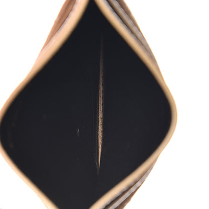 Saint Laurent Grain De Poudre Matelasse Chevron Monogram Credit Card Case Nude Powder 5 of 8