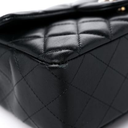Chanel Lambskin Quilted Mini Rectangular Flap Black 8 of 12
