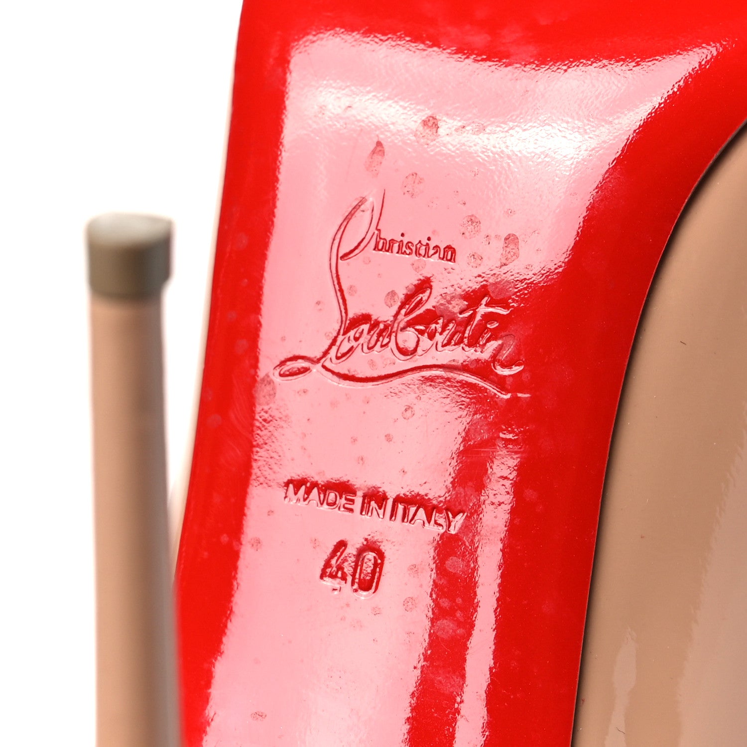 Christian Louboutin Patent Simple 110 Pumps 40 Nude 6 of 9