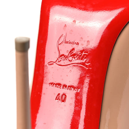 Christian Louboutin Patent Simple 110 Pumps 40 Nude 6 of 9