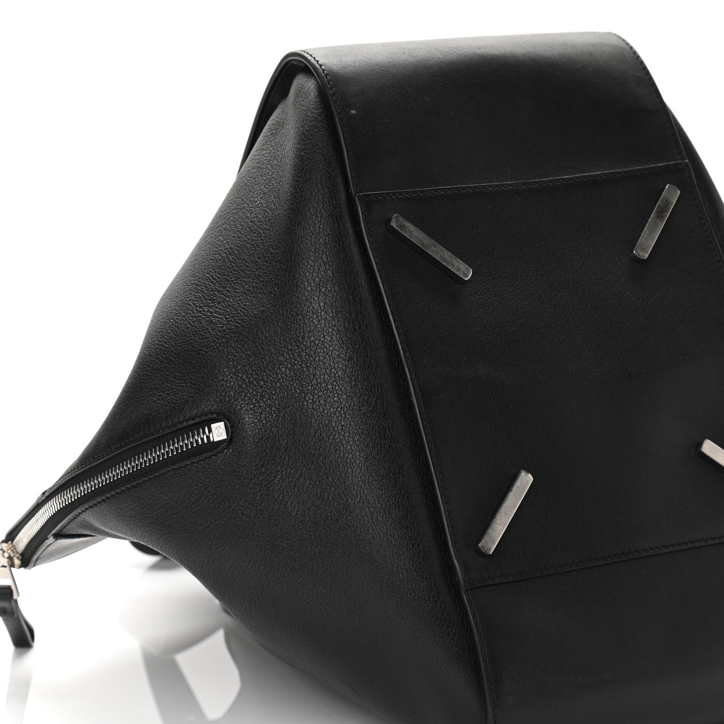 Calfskin Medium Hammock Shoulder Bag Black