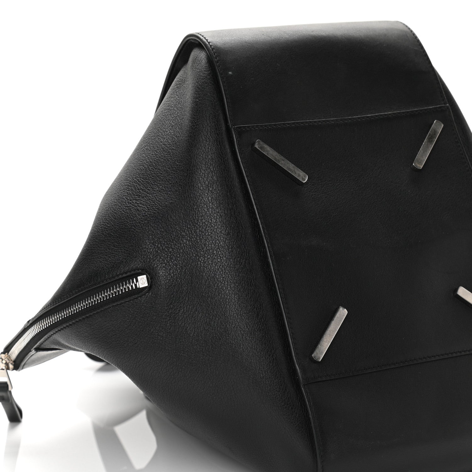 Loewe Calfskin Medium Hammock Shoulder Bag Black 9 of 10