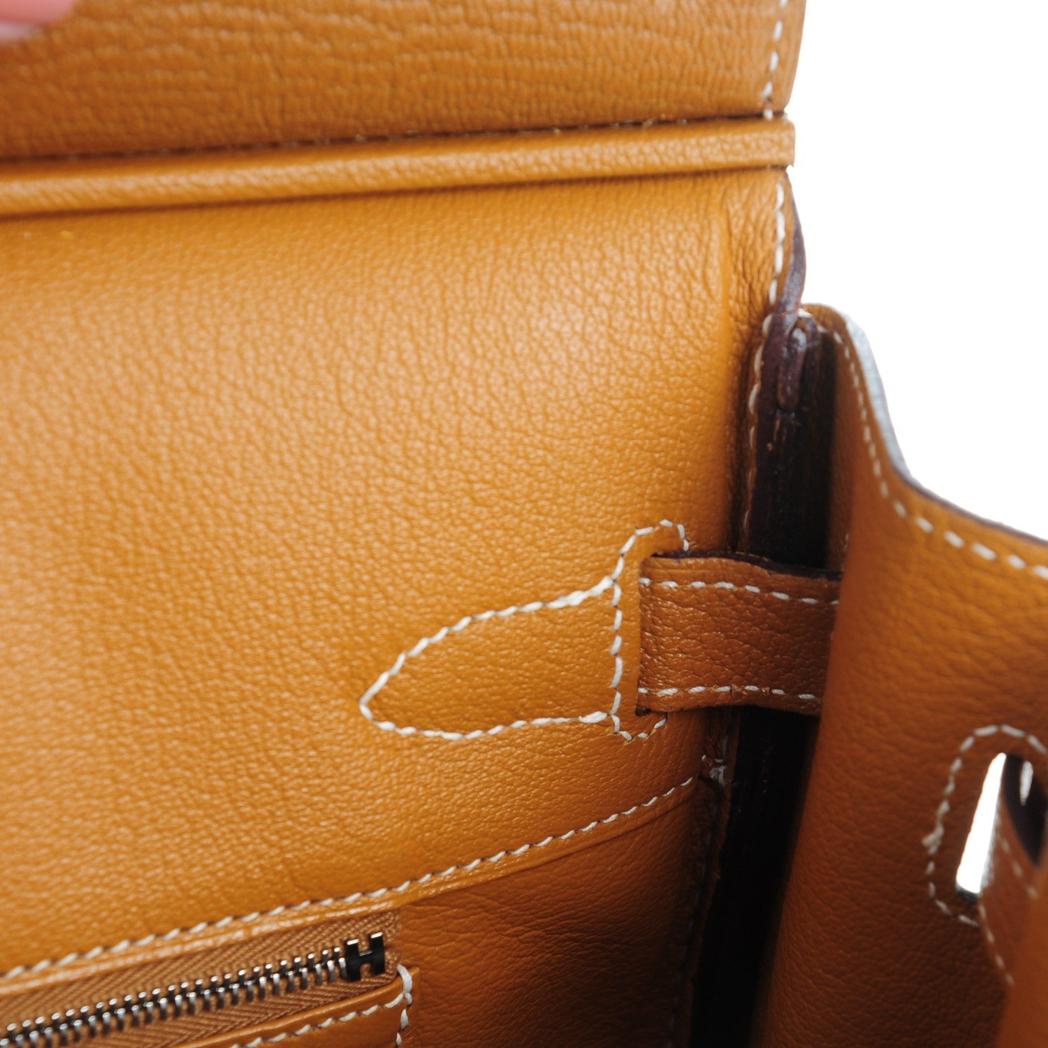 Hermes Chevre De Coromandel HAC Birkin 28 Caramel 22 of 26