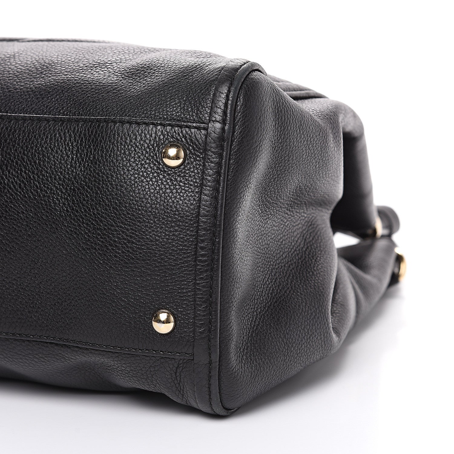 Gucci Pebbled Calfskin Medium Soho Shoulder Bag Black 9 of 11