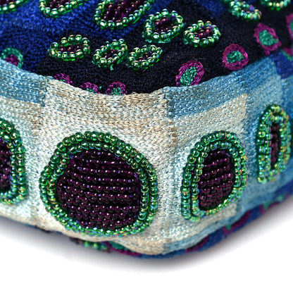 Fendi Lizard Beaded Baguette Blue 9 of 16