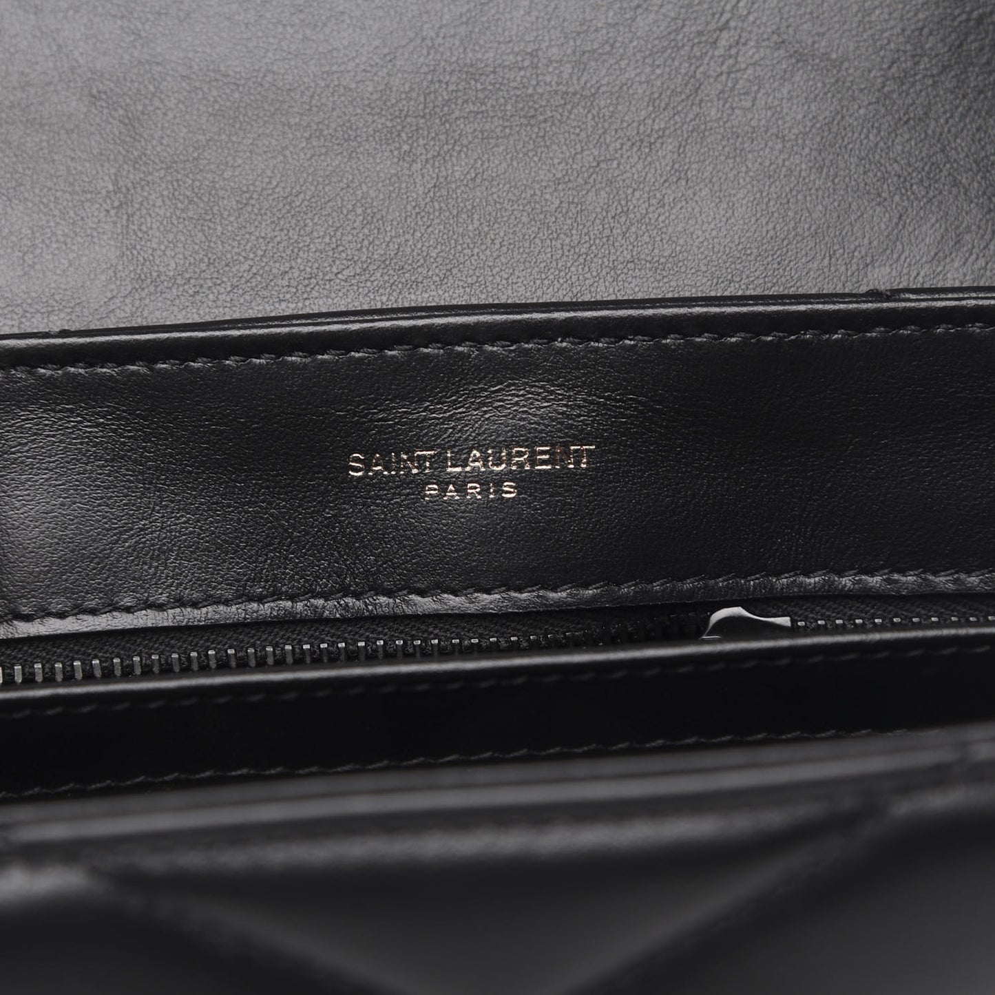 Calfskin Y Quilted Monogram Toy Loulou Crossbody Bag Black