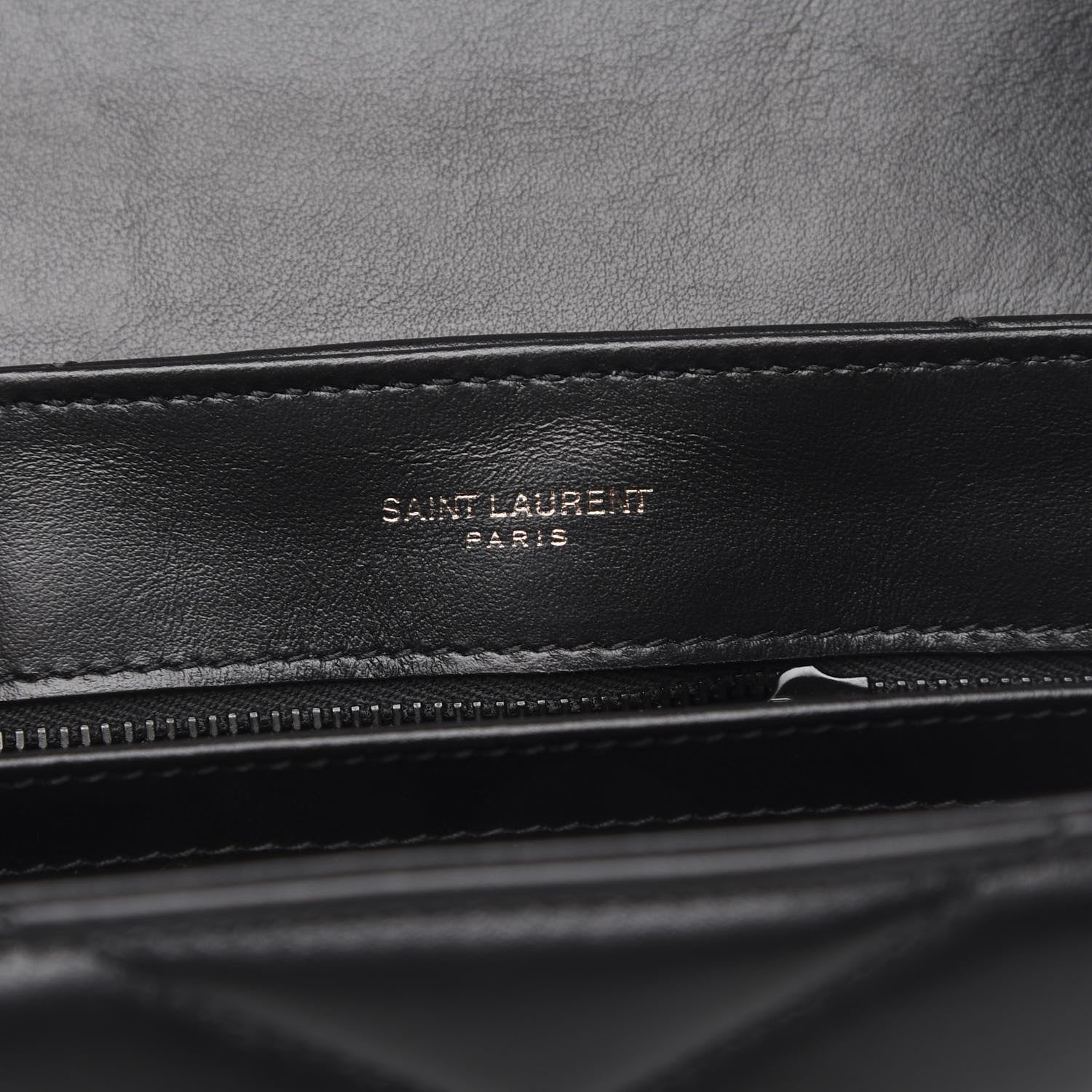 Saint Laurent Calfskin Y Quilted Monogram Toy Loulou Crossbody Bag Black 7 of 11