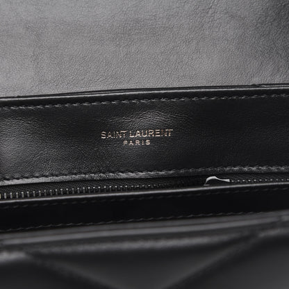 Saint Laurent Calfskin Y Quilted Monogram Toy Loulou Crossbody Bag Black 7 of 11