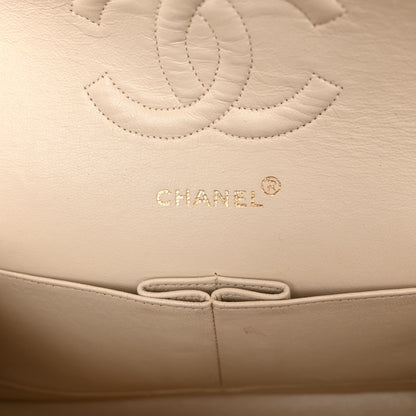 Chanel Lambskin Quilted Medium Double Flap Beige 5 of 12