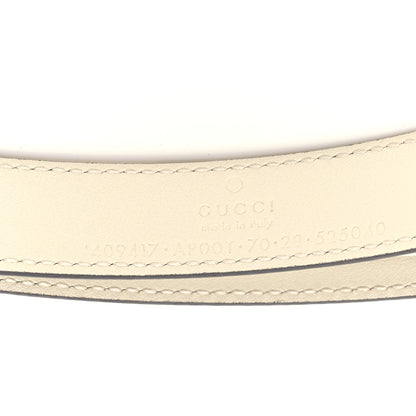 Gucci Calfskin Double G 20mm Belt 70 28 Mystic White 3 of 5