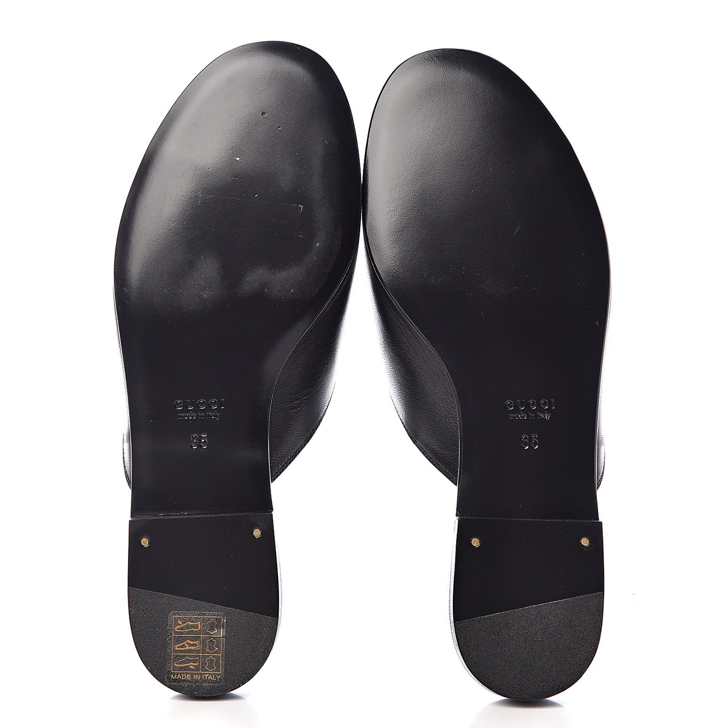 Malaga Kid Horsebit Slide Sandals 35 Black