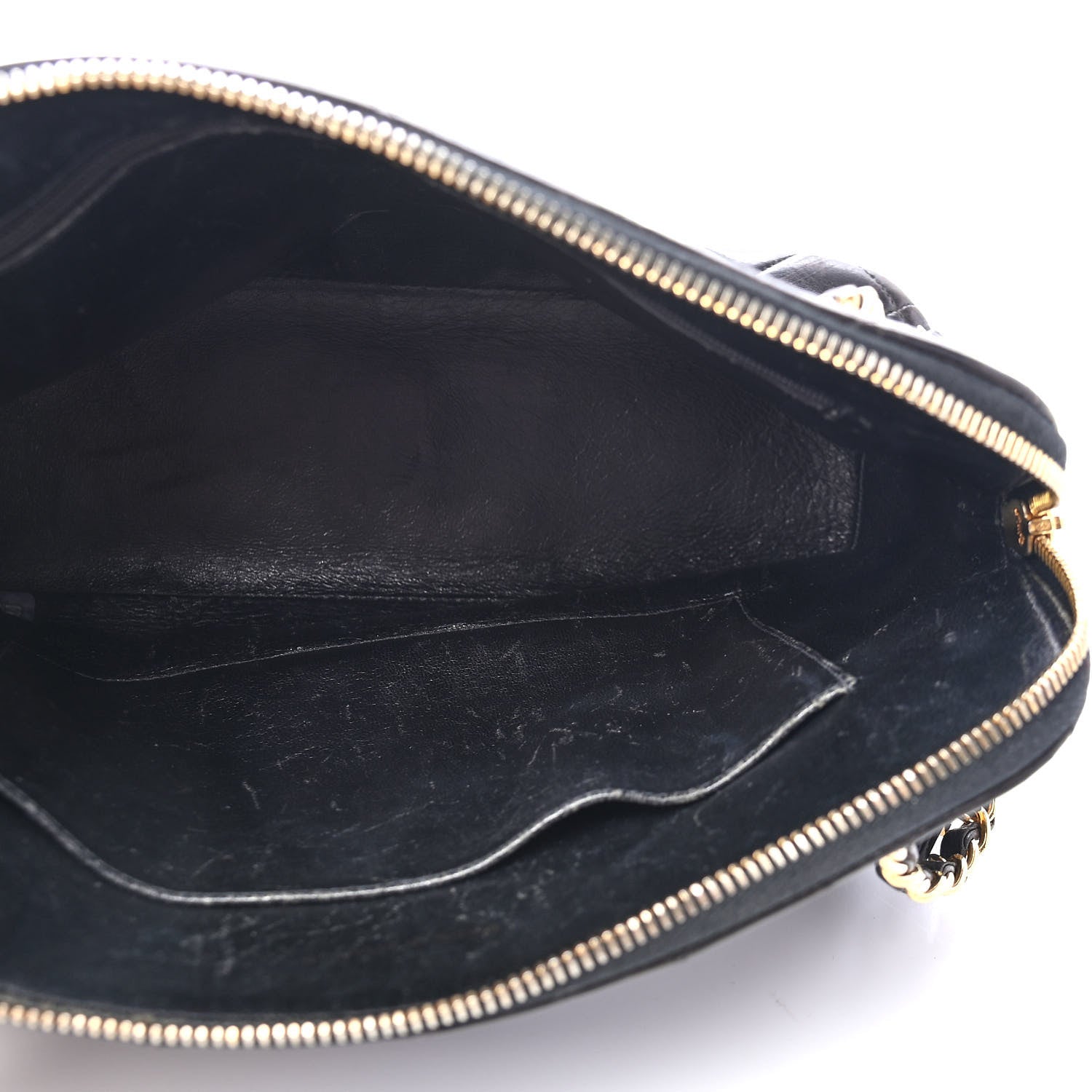 Chanel Lambskin Quilted Shopping Tote Black 4 of 10