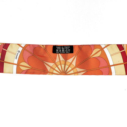 Hermes Silk Rose de Compas Twilly 4 of 4