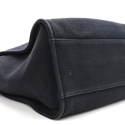 Chanel Mixed Fibers Medium Deauville Tote Navy Blue 10 of 12