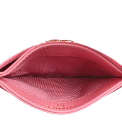 Chanel Caviar Quilted Boy Card Holder Pink 5 of 11