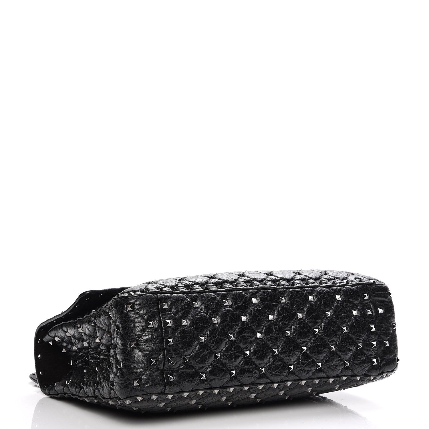 Valentino Garavani Lambskin Medium Rockstud Spike Shoulder Bag Black 5 of 7