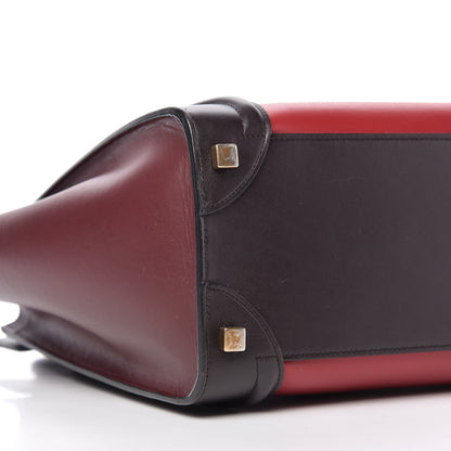 Celine Smooth Calfskin Micro Tri-Color Luggage Micro Red 6 of 10