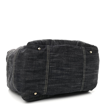 Chanel Denim CC Tote Blue 4 of 18