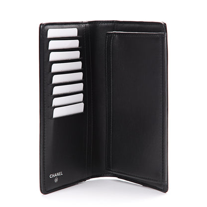 Chanel Aged Calfskin Quilted Gabrielle Yen Wallet Black 4 of 8