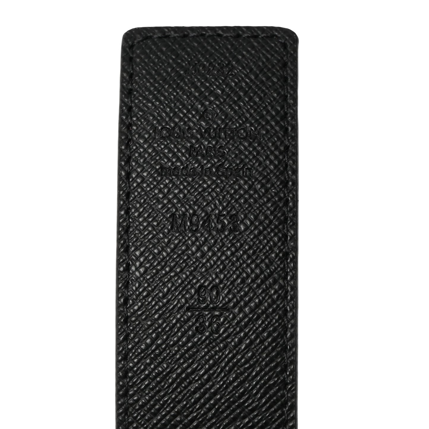 Calfskin Monogram 30mm LV Initiales Reversible Belt 90/36 Black