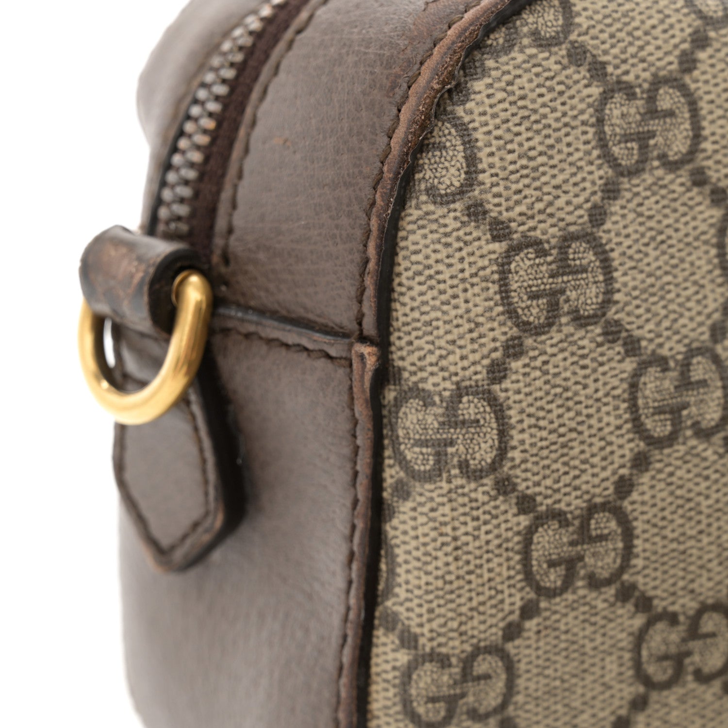 Gucci GG Supreme Monogram Web Neo Vintage Shoulder Bag Beige New Acero Crop 19 of 21