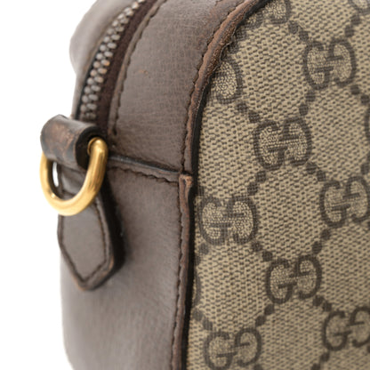 Gucci GG Supreme Monogram Web Neo Vintage Shoulder Bag Beige New Acero Crop 19 of 21