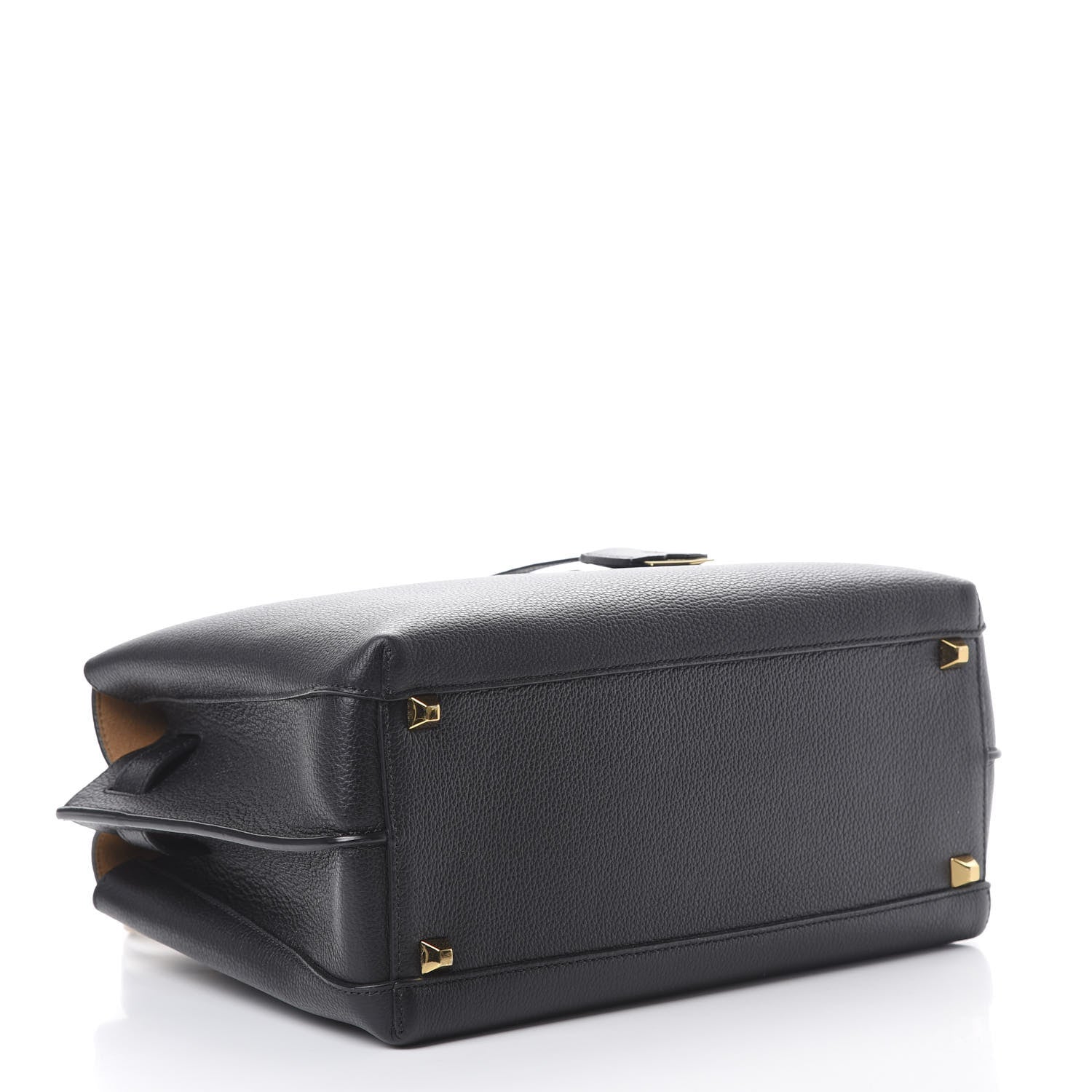 MCM Grained Calfskin Medium Milla Tote Black 3 of 11