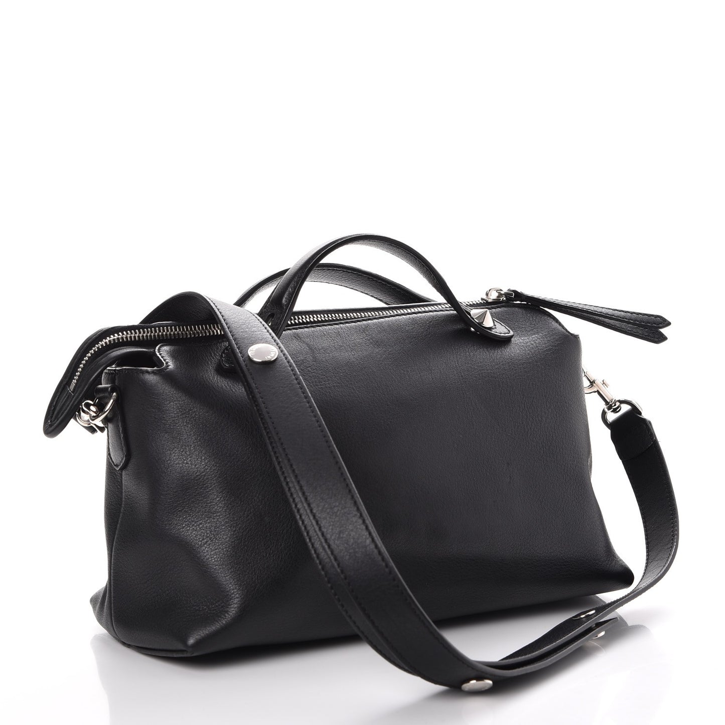Vitello Dolce Medium By The Way Boston Bag Black