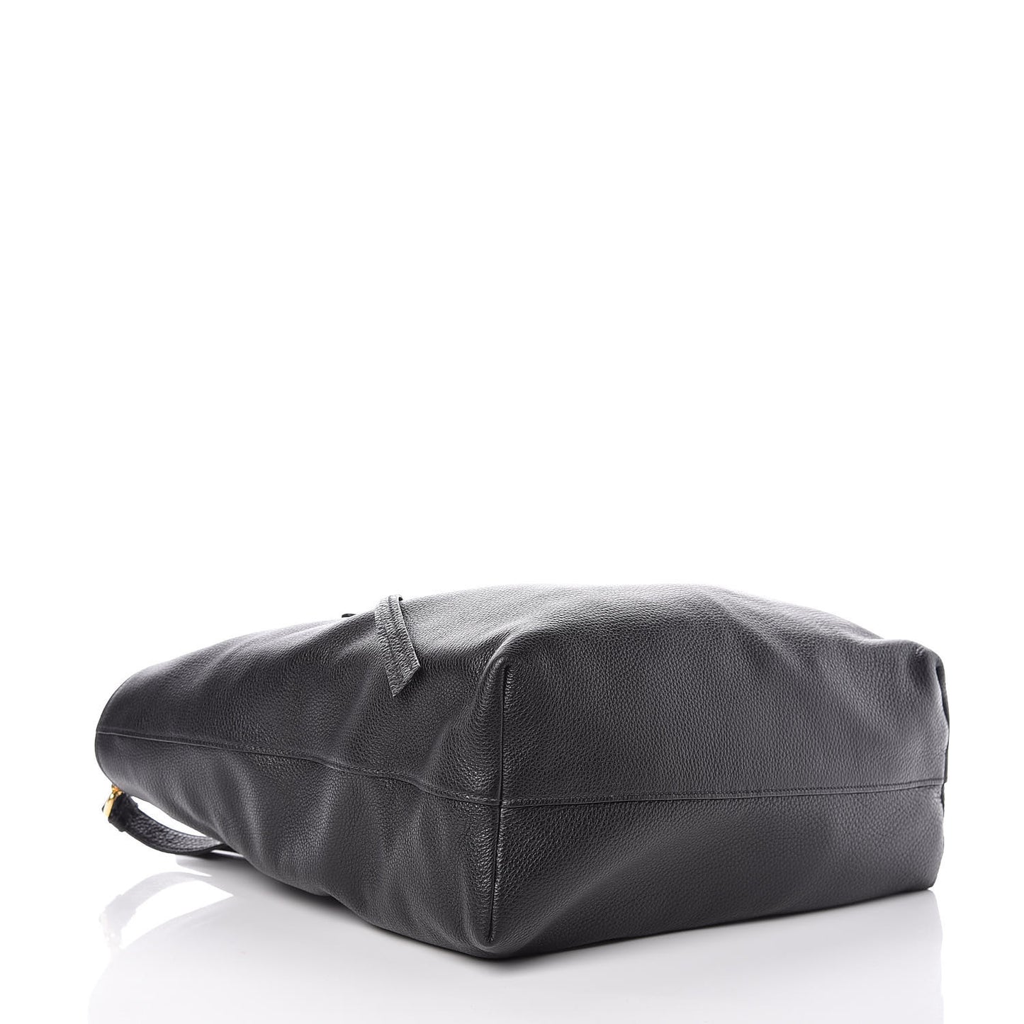 Vitello Daino Shopping Tote Black
