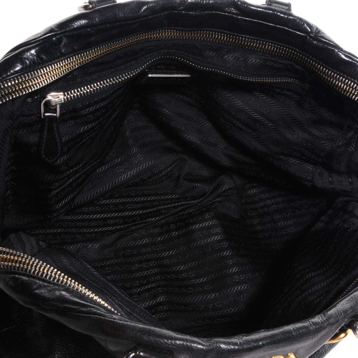 Glace Calf Bowler Bag Black