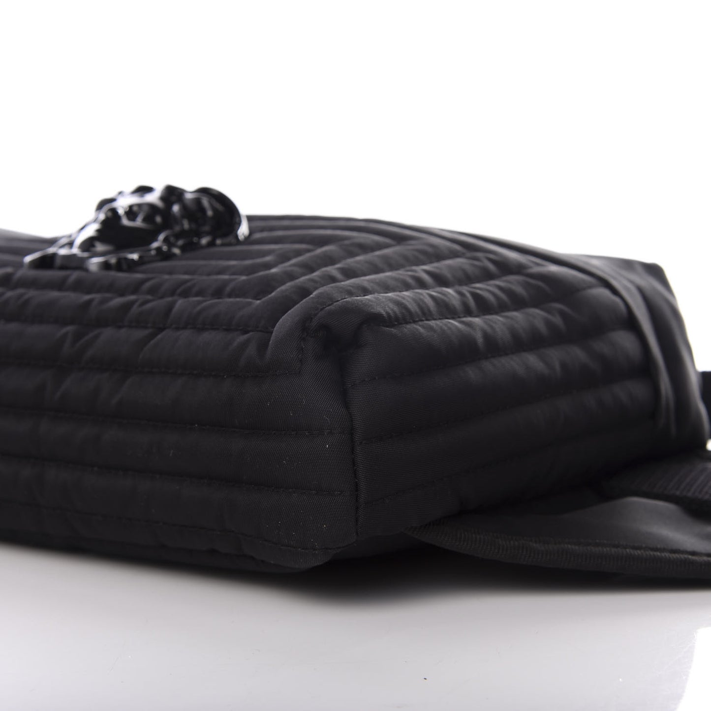 Nylon Palazzo Medusa Belt Bag Black