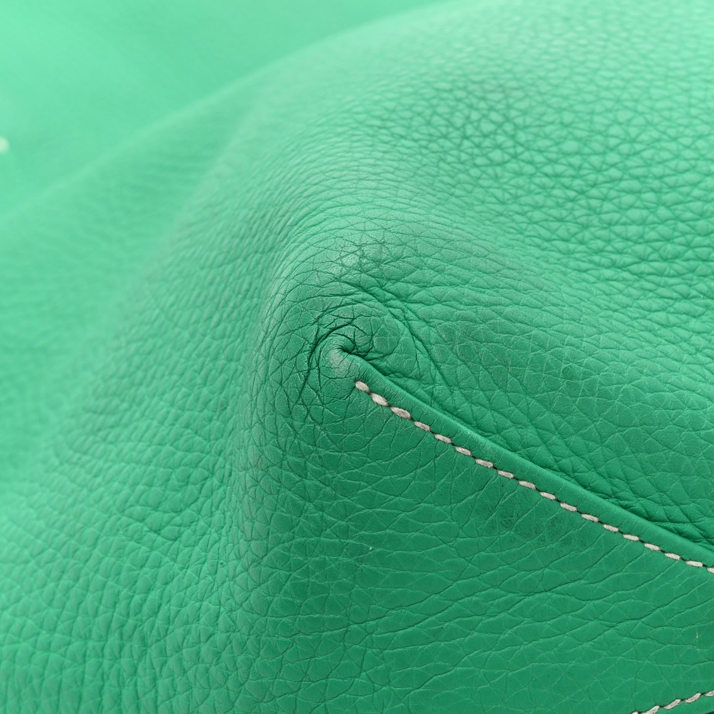 Taurillon Clemence Double Sens 36 Reversible Tote Menthe Colvert