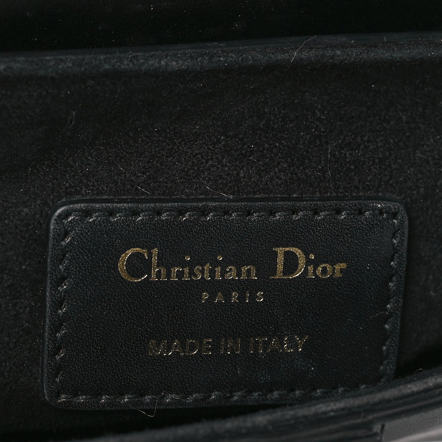 Christian Dior Calfskin Mini Saddle Bag Black 7 of 11