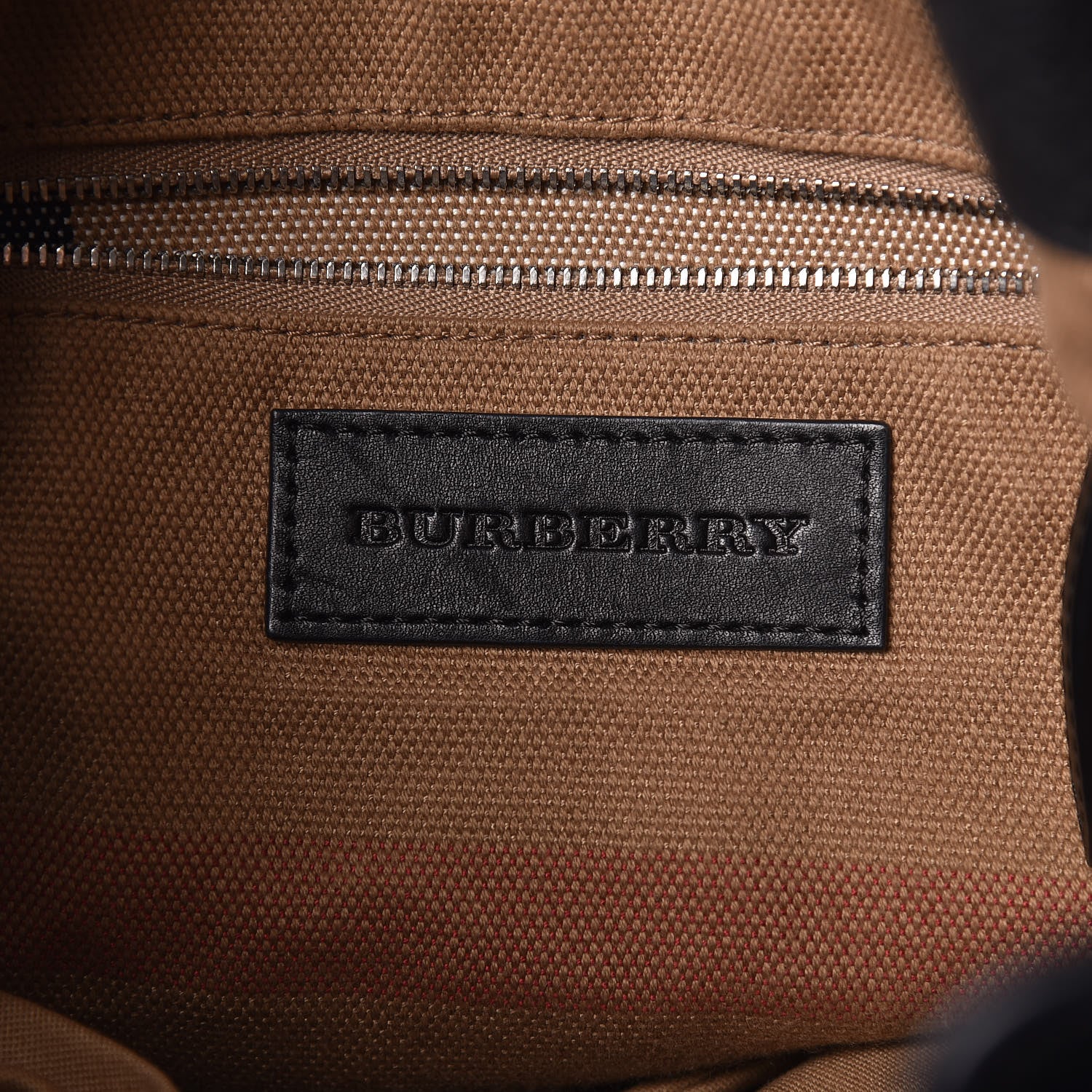 Burberry Grainy Calfskin House Check Medium Maidstone Black 8 of 12