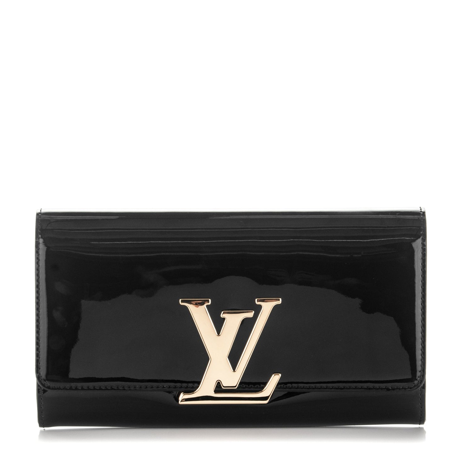 Patent Louise EW Clutch Black