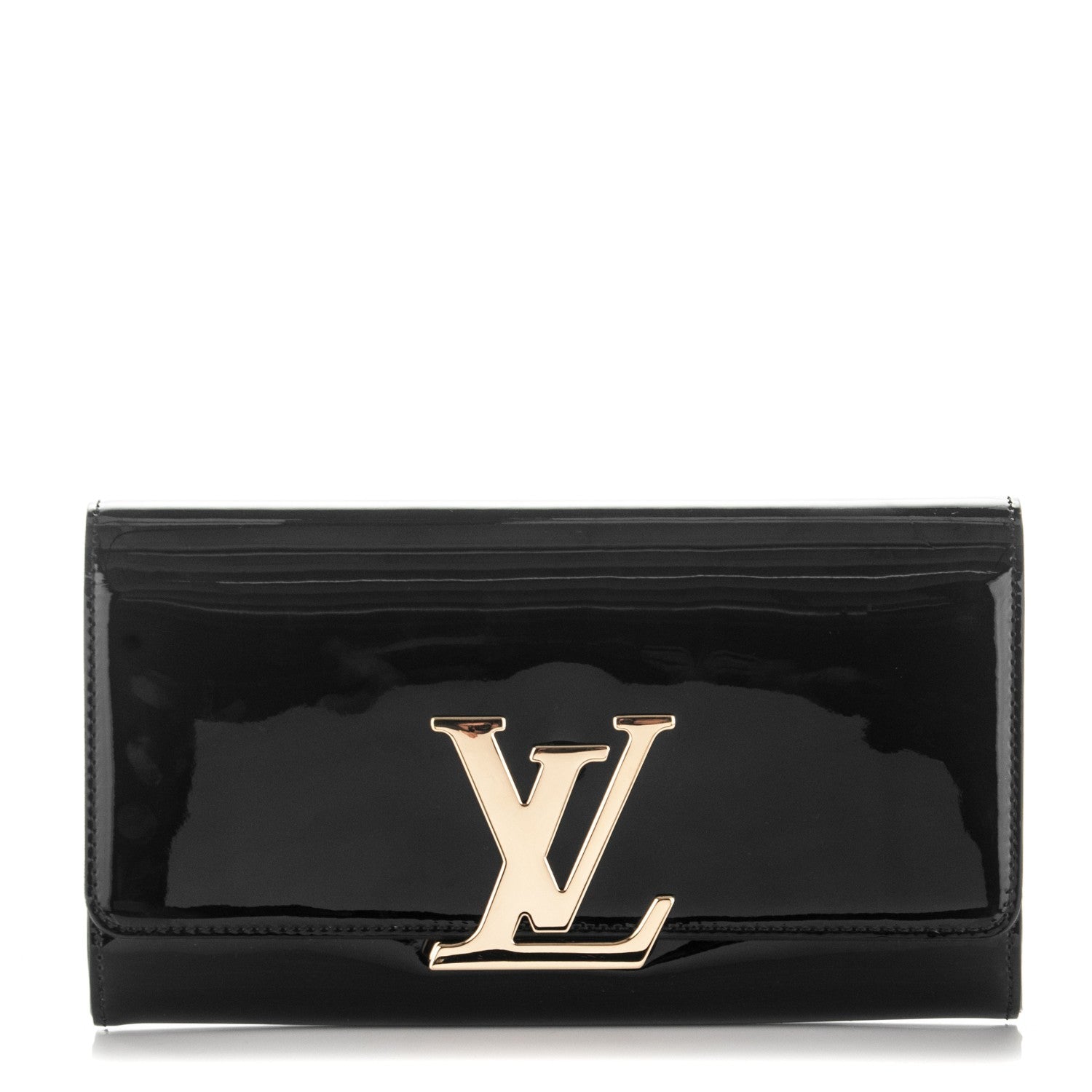 Louis Vuitton Patent Louise EW Clutch Black 1 of 6