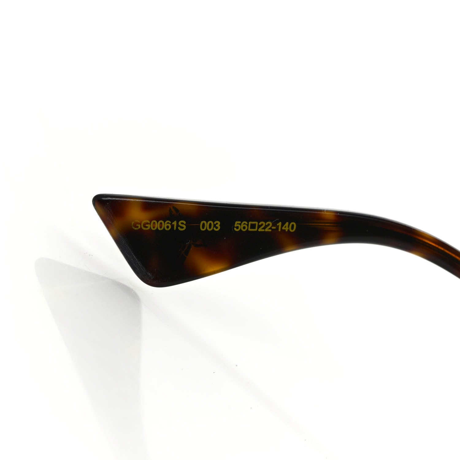 Gucci Metal Round Frame Sunglasses GG0061S Green Red 7 of 8