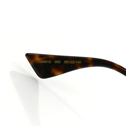 Gucci Metal Round Frame Sunglasses GG0061S Green Red 7 of 8