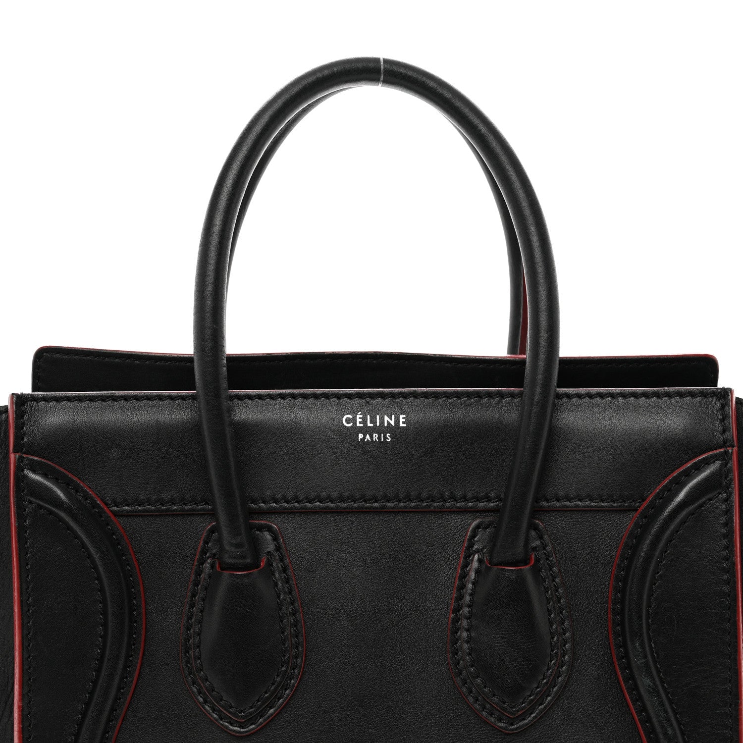 Celine Smooth Calfskin Micro Luggage Black 5 of 11