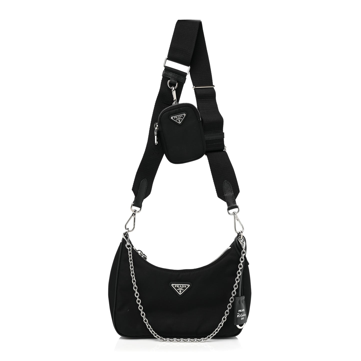 Nylon Re-Edition 2005 Shoulder Bag Black