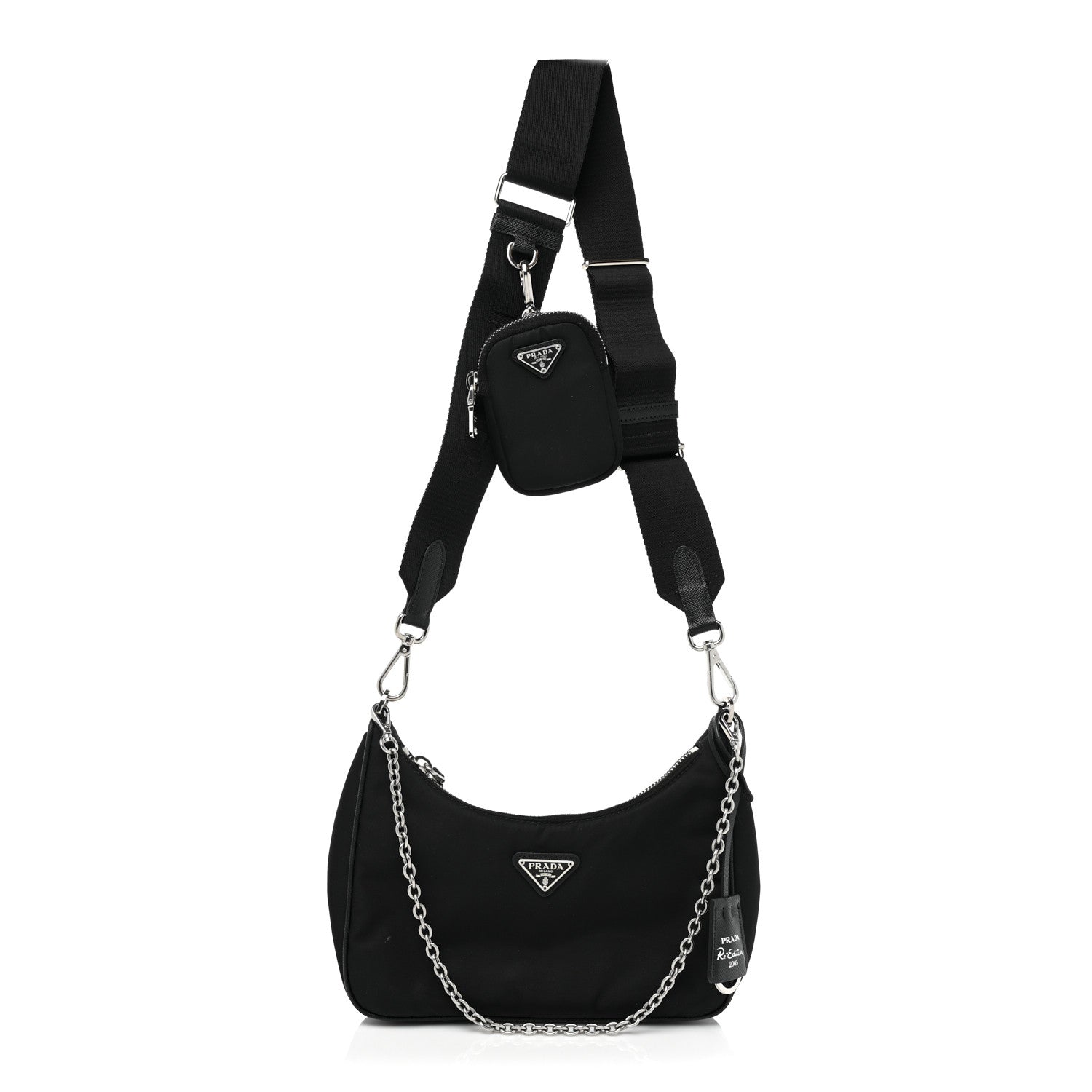 Prada Nylon Re-Edition 2005 Shoulder Bag Black 1 of 15