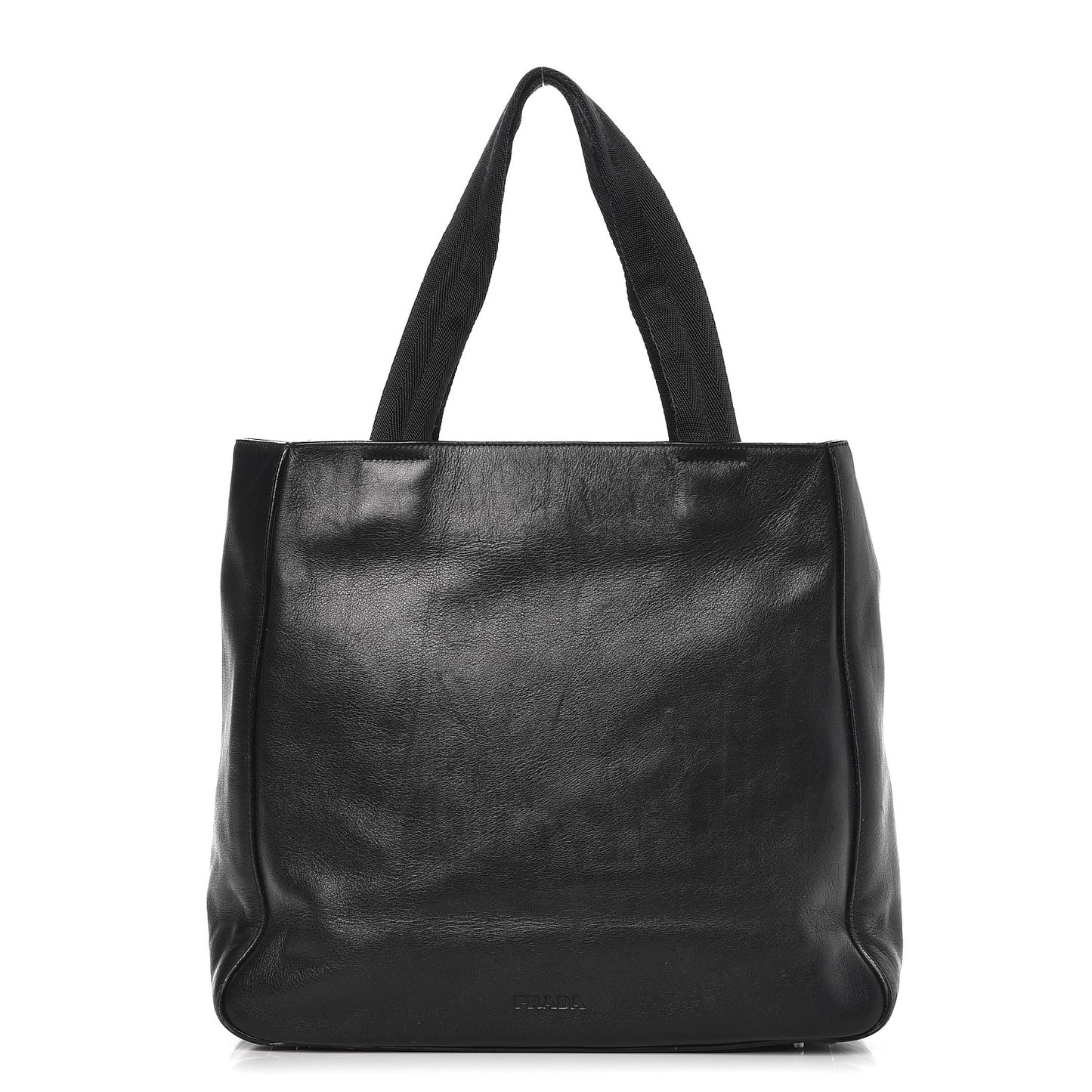 Soft Calf Shopping Tote Black