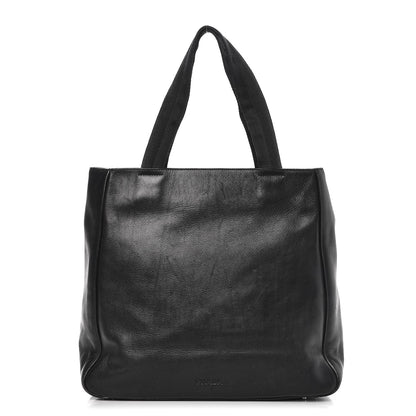Prada Soft Calf Shopping Tote Black 1 of 13