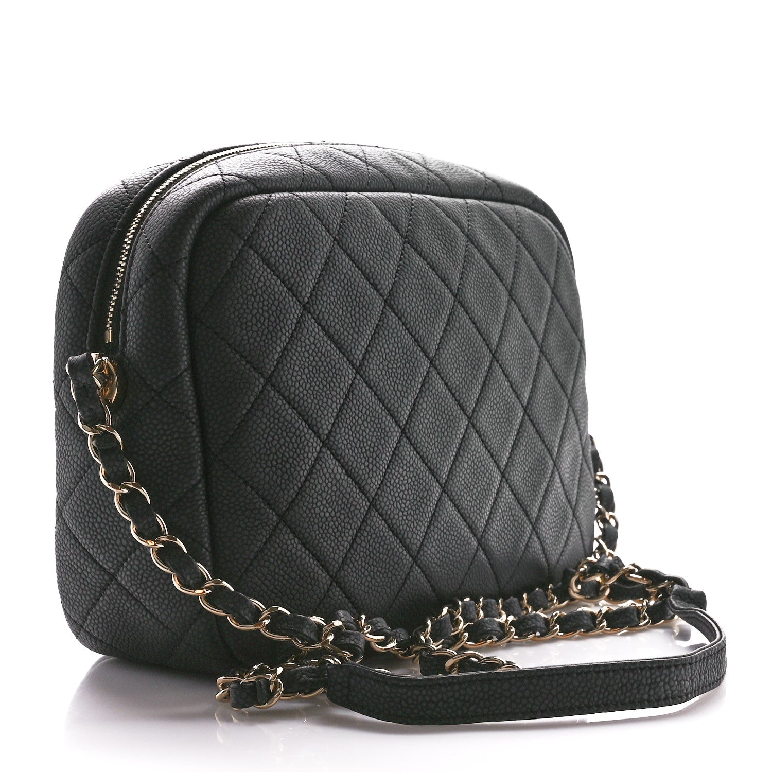 Chanel Iridescent Caviar Quilted Small Coco Tassel Camera Case Black 3 of 10
