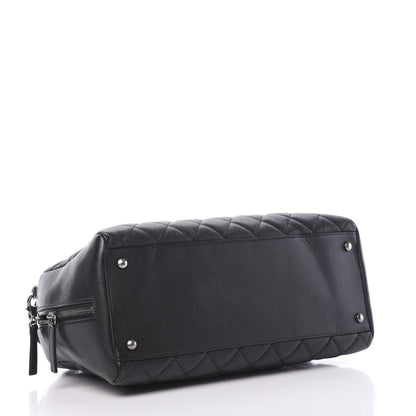 Chanel Caviar Quilted Large Coco Handle Bowling Bag Black 3 of 9